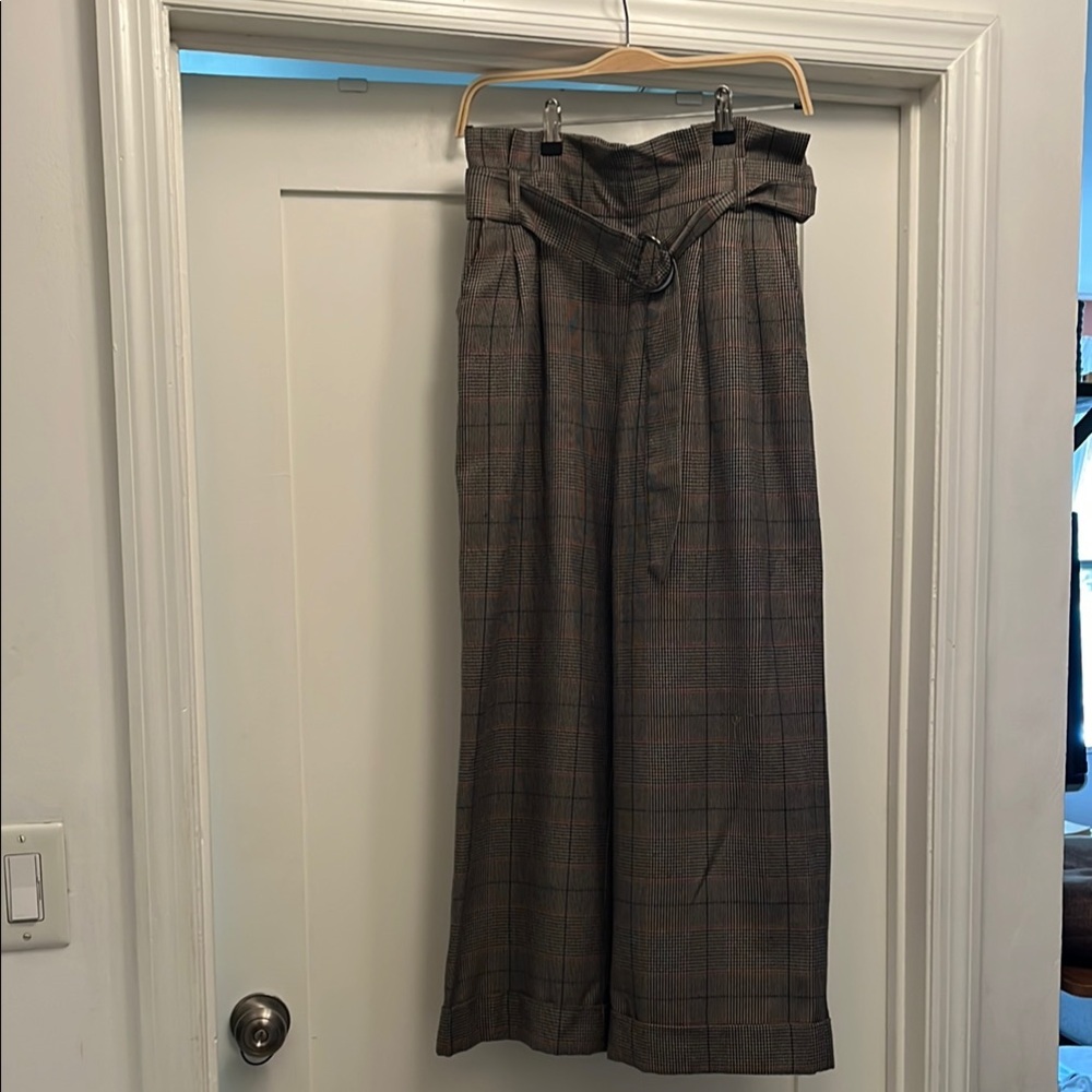 Gray Plaid Pants